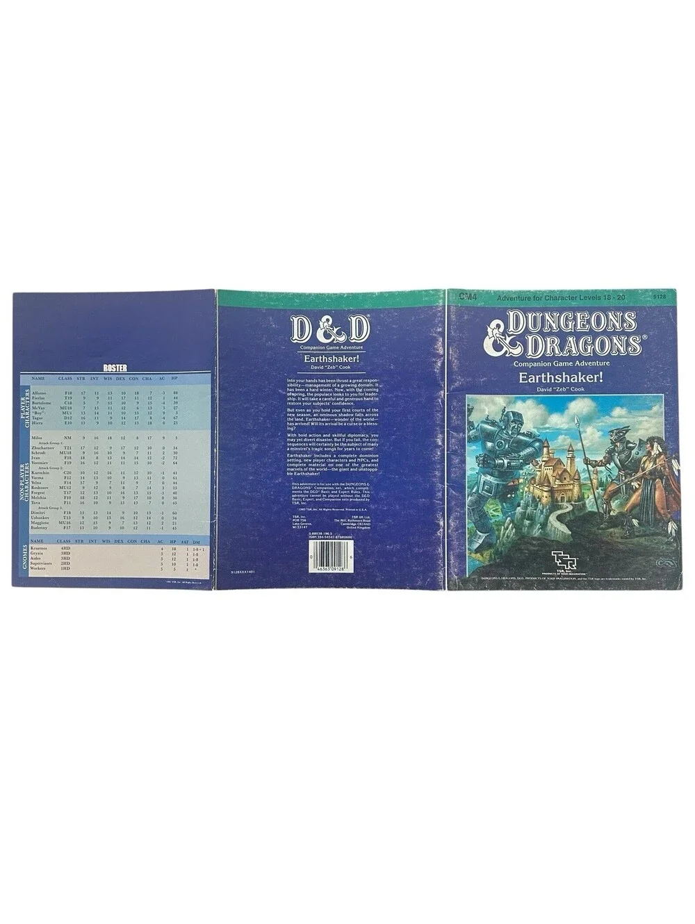 Earthshaker! Adventure Module - Dungeons and Dragons CM4